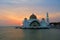 Melaka straits masjid selat floating mosque malacca