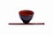 Melamine bowl and wooden chopstick