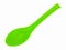 Melamine green spoon