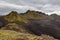 Melancholic Iceland scenery with endless black.