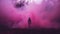 Melancholic Self-portraits: Standing In Magenta Fog