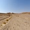 Melancholy and emptiness of the desert in Israel.