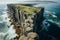 The Melancholy and the Roaring Waves of the Cliff\\\'s Abyss. AI Generated 14