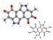 Melanin molecule with chemical formula