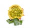 Melano or kiwano melon on white background