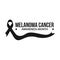 Melanoma cancer awareness vector illustration