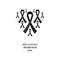 Melanoma skin cancer awareness black ribbon collection set