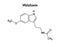 Melatonin structural formula of molecular structure