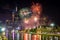 Melbourne, Australia - City fireworks at the annual Moomba festival