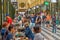 MELBOURNE, AUSTRALIA, DECEMBER 31, 2019: People are strolling through the royal arcade in Melbourne in center of Melbourne,