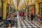 MELBOURNE, AUSTRALIA, DECEMBER 31, 2019: People are strolling through the royal arcade in Melbourne in center of Melbourne,