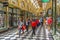 MELBOURNE, AUSTRALIA, DECEMBER 31, 2019: People are strolling through the royal arcade in Melbourne in center of Melbourne,