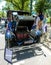 MELBOURNE, AUSTRALIA - JANUARY 26, 2019: The Detroit Electric 1929 model 97 Coupe on display at 2019 Royal Automobile Club