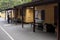 Melbourne, Australia - January 7, 2009: Stationmaster waiting arrival steam train on Puffing Billy station platform. It`s