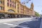 MELBOURNE, AUSTRALIA - street with little tourists and cars