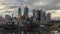 Melbourne, Australia. Sunset aerial panorama of city skyline