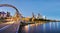 Melbourne at dusk from the Yarra River