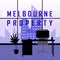Melbourne Real Estate Property City Representing Australian Realty In Victoria - 3d Illustration