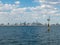 Melbourne skyline seen from Port Phillip Bay