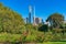 Melbourne Southbank cityscape with National Gallery of Victoria