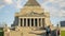 Melbourne, Victoria / Australia - October 23rd 2018: Shrine of remembrance timelapse medium zoom and tilt