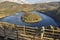 Melero meander mountain and river landscape in Caceres, Extremadura, Spain