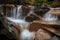 Melincourt Brook cascade and wagon wheel