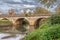 Melksham town bridge on an autumn day