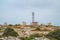 Mellieha, Malta - May 13, 2017: Buildings of Radar Station in Malta.