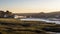 Mellow evening sunlight over the Torridge Estuary looking towards Bideford.