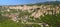 Melnik, Bulgaria. The city and Melnik pyramids panorama