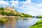 Melnik Castle on the hill above Labe and Vltava River confluence, Czech Republic