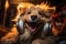 Melodious Bliss: Joyful Dog Grooves to Music with Headphones. Generative AI