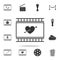 melodrama icon. Set of cinema element icons. Premium quality graphic design. Signs and symbols collection icon for websites, web