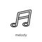 melody icon from Music collection.