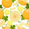 Melon seamless pattern