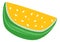 Melon slice icon. Hand drawn ripe healthy food