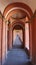 Meloncello Arch in Bologna, Italy. First station that leads uphill to the sanctuary of San Luca.