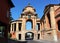 Meloncello Arch in Bologna, Italy. First station that leads uphill to the sanctuary of San Luca.