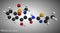 Meloxicam C14H13N3O4S2 molecule. It is a nonsteroidal anti-inflammatory drug NSAID. Molecular model