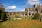 Melrose Abbey ruins in autumn - Scottish Borders