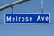 Melrose Avenue Sign