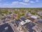 Melrose City Hall aerial view, Melrose, Massachusetts, USA