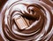 Melt chocolate swirl and chocolate bar