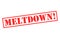 MELTDOWN! Rubber Stamp