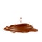 Melted braun chocolate, liquid in 3d,vector