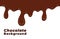 Melted chocolate dripping. Vector illustration. Eps 10. Chocolate background