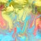 Melted Rainbow Ice Cream Background Square