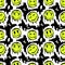 Melted smile faces, trippy seamless pattern. Retro hippie psychedelic distorted smile. Smile face vector wallpaper