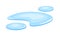 Melted water puddle vector icon